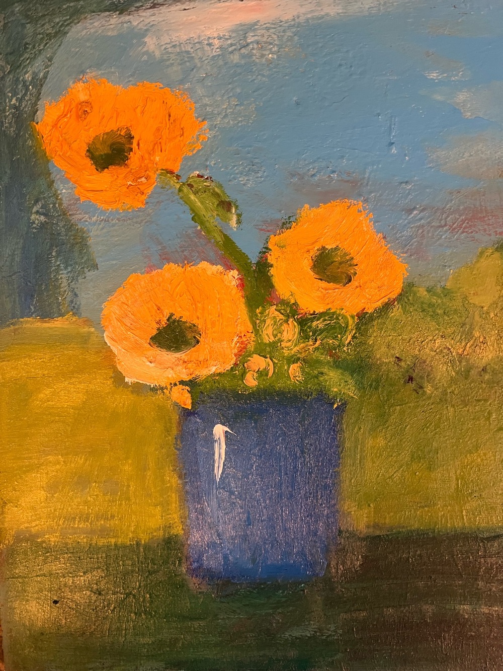 Flowers against the Sky